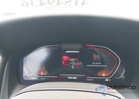 2024 BMW M850Xi z USA, uszkodzony, nr VIN WBABC4C0XRCR16762